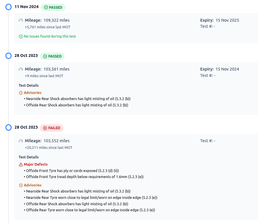 MOT Details View 1